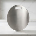 Inox 360 - Premium 304 Paslanmaz Çelik Yuvarlak Kesme ve Sunum Tahtası